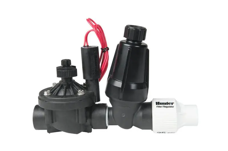 Hunter ICZ-101-40-LF ICZ Drip Control Zone Kit, 1 inches, 40 PSI Regulation, Low-Flow, 0.5 to 15 GPM