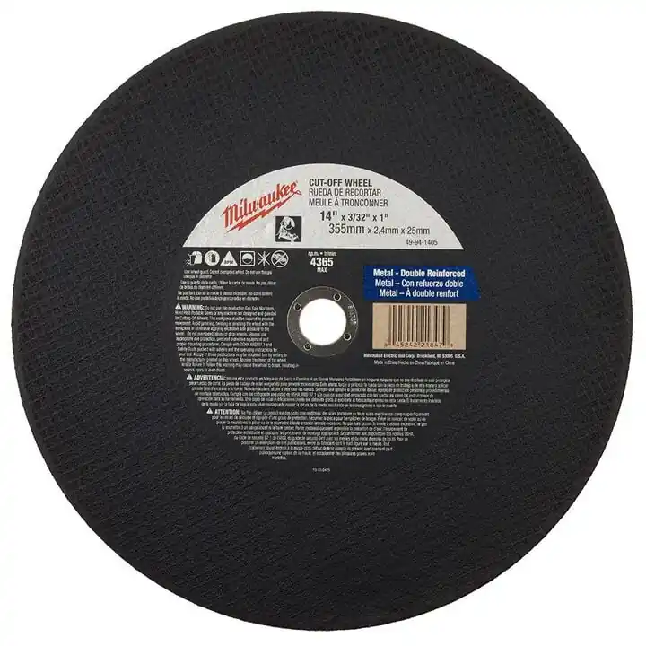 Milwaukee 49-94-1405 14 in. x 3/32 in. x 1 in. Cut-Off Wheel (Type 1)