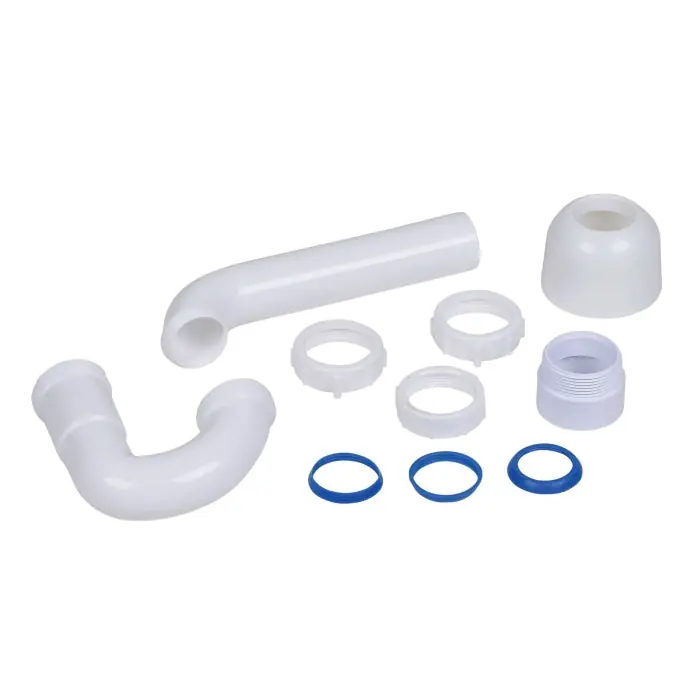 Oatey P9704DFB P-Trap with PVC Adapter and Deep Flange 1-1/2 in Threaded