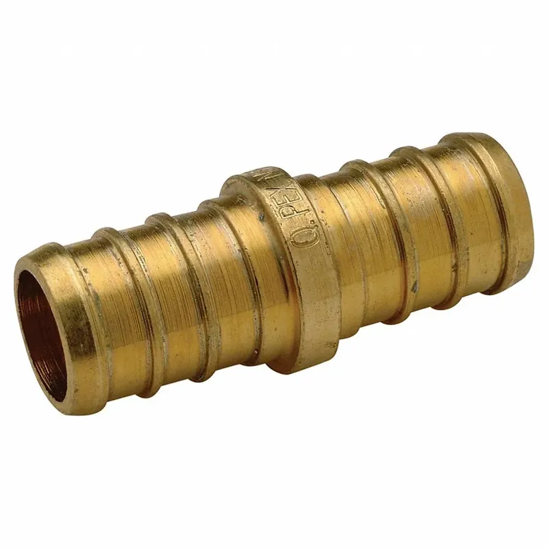 Zurn QQC64GX Coupling, Brass, Barbed X Barbed, 3/4 Inch Pipe Size, 1 1/2 Inch Overall Length (Pack of 10)