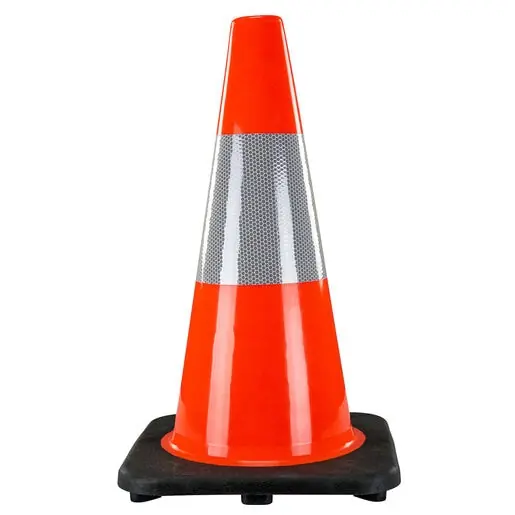 Sas 7501-28 Traffic Cone With Reflective Bar, 28 inches