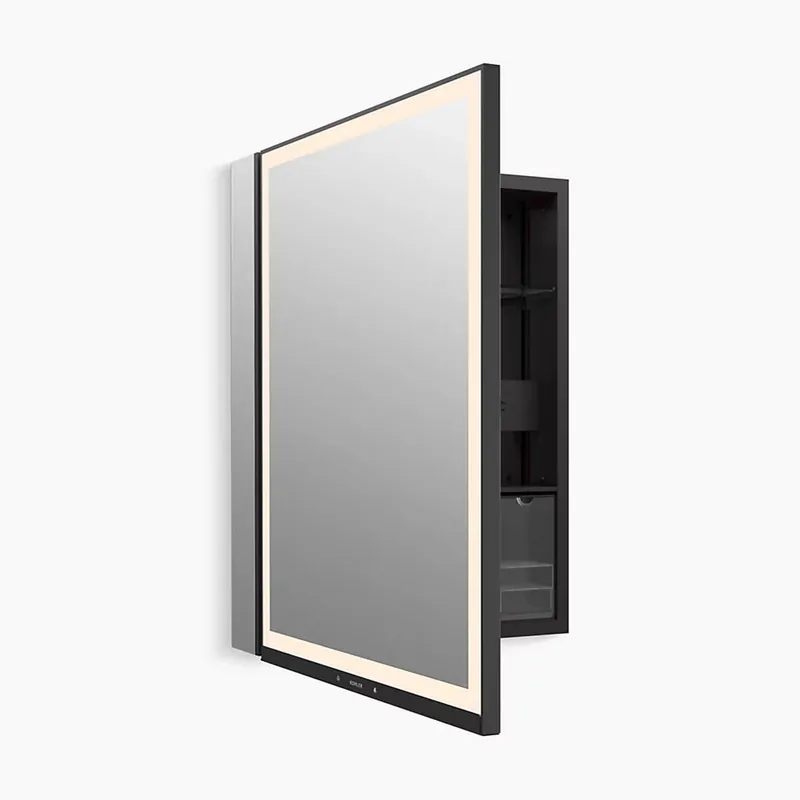 Kohler 33690-L-NA 24X32 1dr mir med cab cp w/ lght lh
