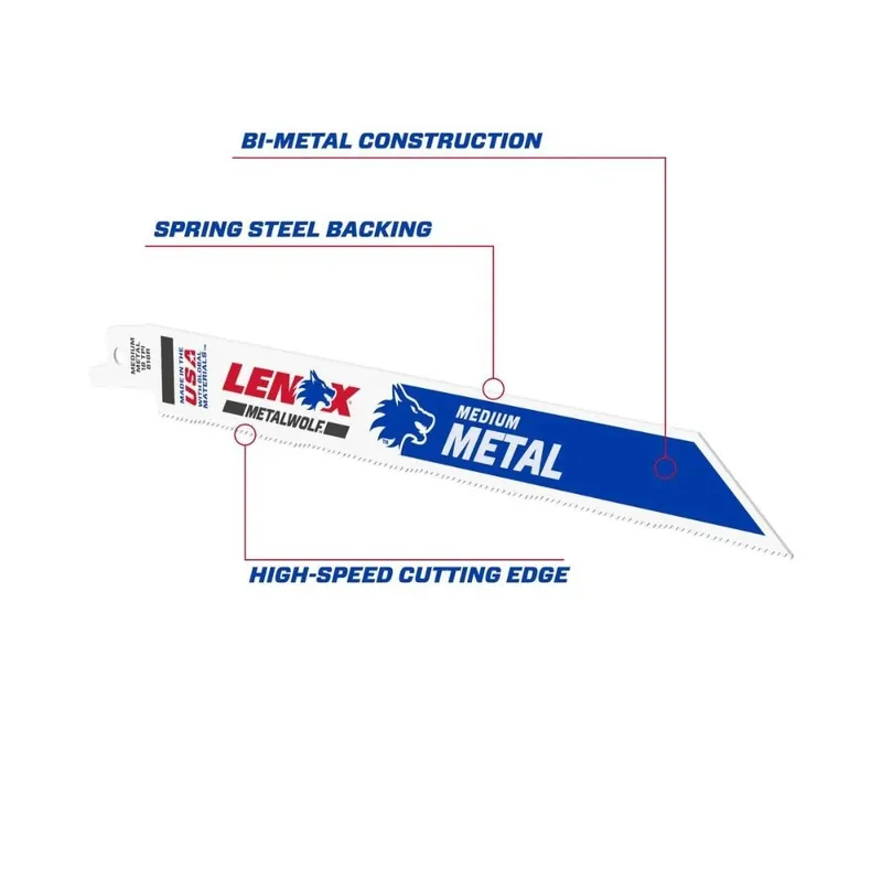 Lenox 818R METAL Reciprocating Saw Blade 5 PACK Replacement Part