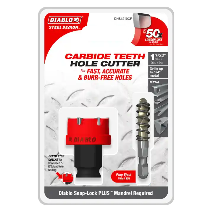 Diablo DHS1219CF Hole Cutter 1-7/32 in dia