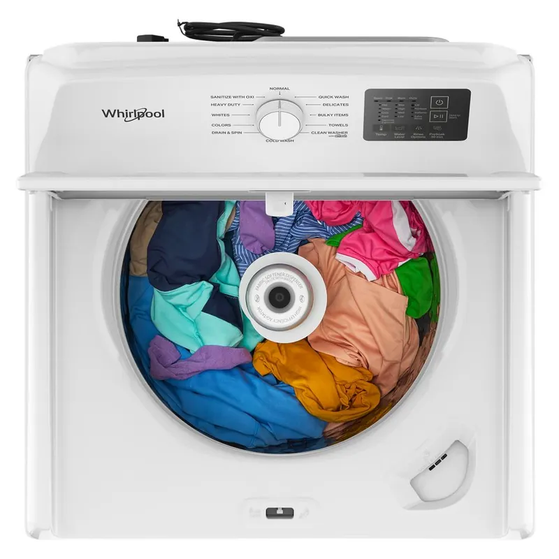 Whirlpool WTW4105SW 4.0 Cu. Ft. Top Load Agitator Washer with Quick Wash