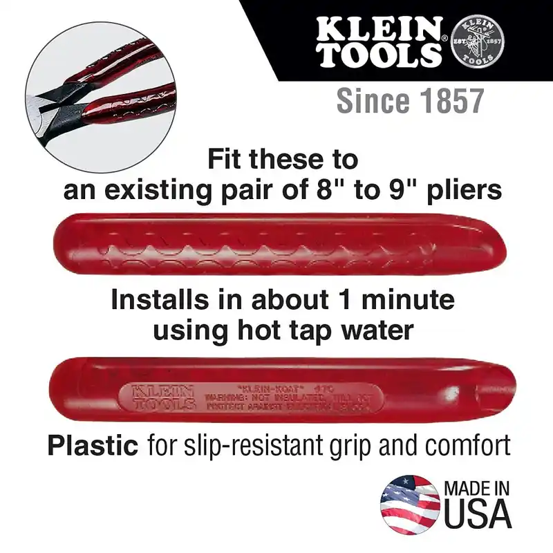 Klein Tools 89 plier handles, klein-koat tenite slip-on for 8 inches handles