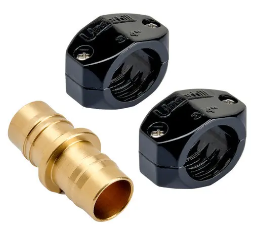 Underhill HR-75C hose diameter brass coupling mender with clamp