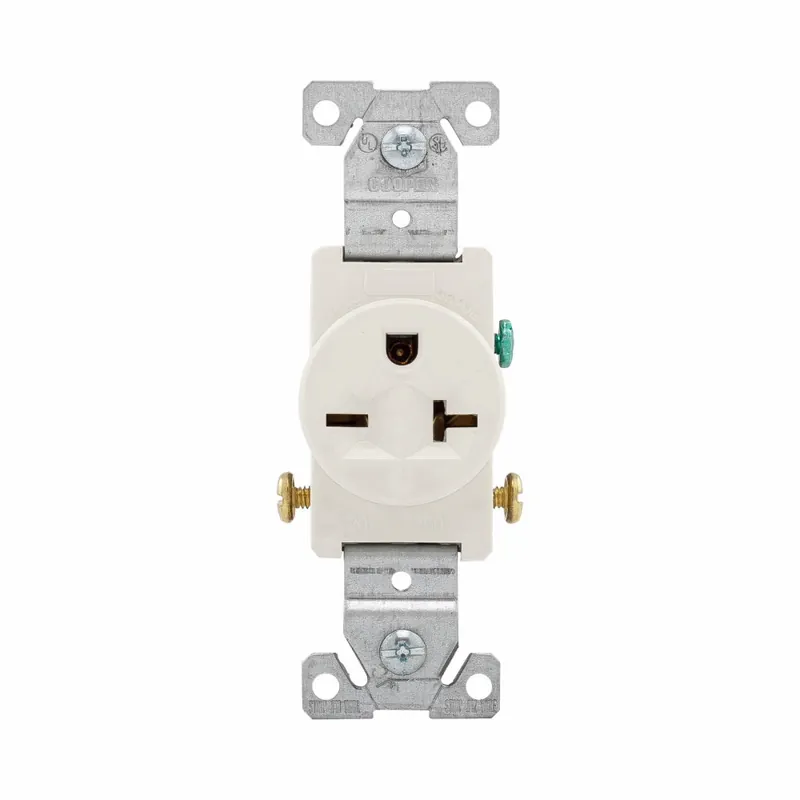 Eaton 1876LA Single Grounding Receptacle 250V