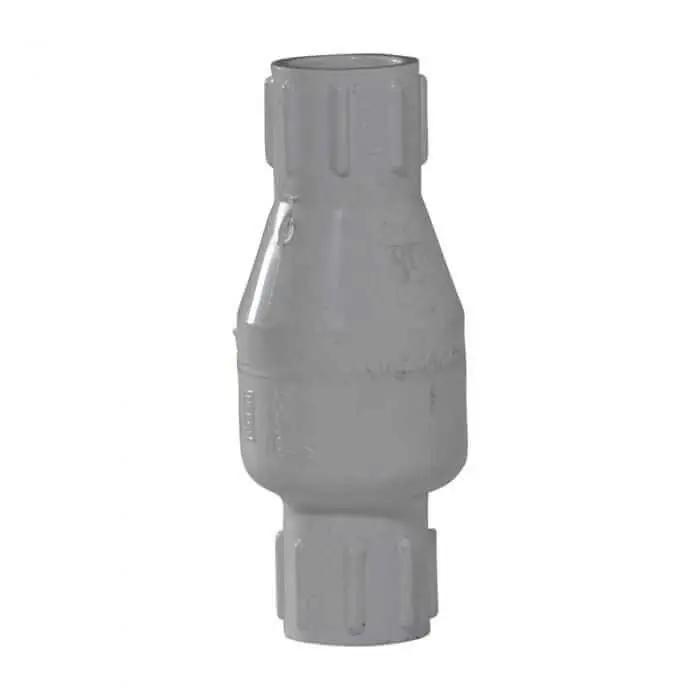Nds 1011-15 1-1/2 in. Slip X 1-1/2 in. Slip PVC Spring Loaded Check Valve