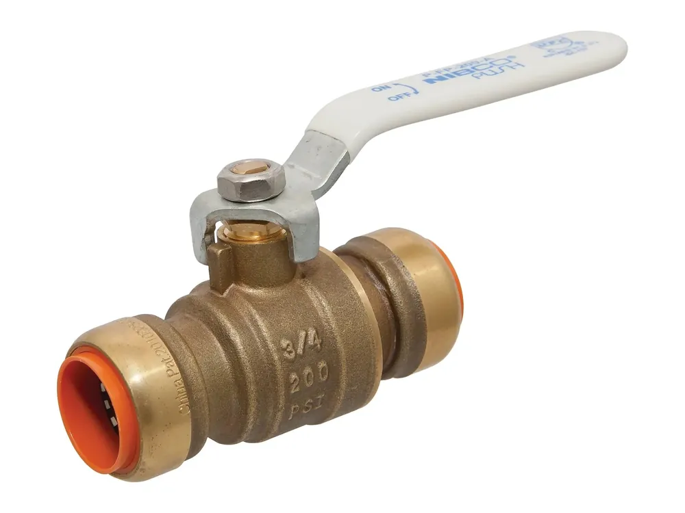 Nibco NN998H8W Ball Valve, Full Port, Push-On, 3/4 inches
