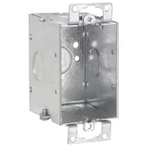 Crouse Hinds TP218 Steel 1-Gang Gangable Switch Box 2-Inch x 3-Inch x 2-1/2-Inch 12.5-Cubic-Inch