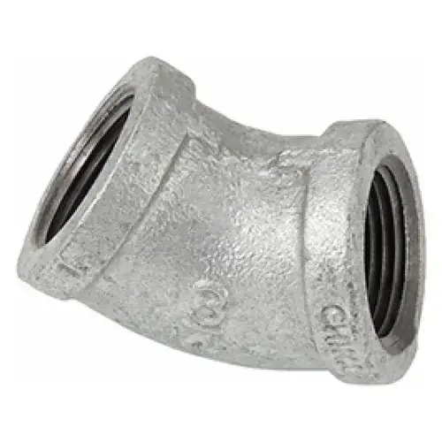 Aqualine GEL45-050 .5 inches Galvanized 45 Elbow