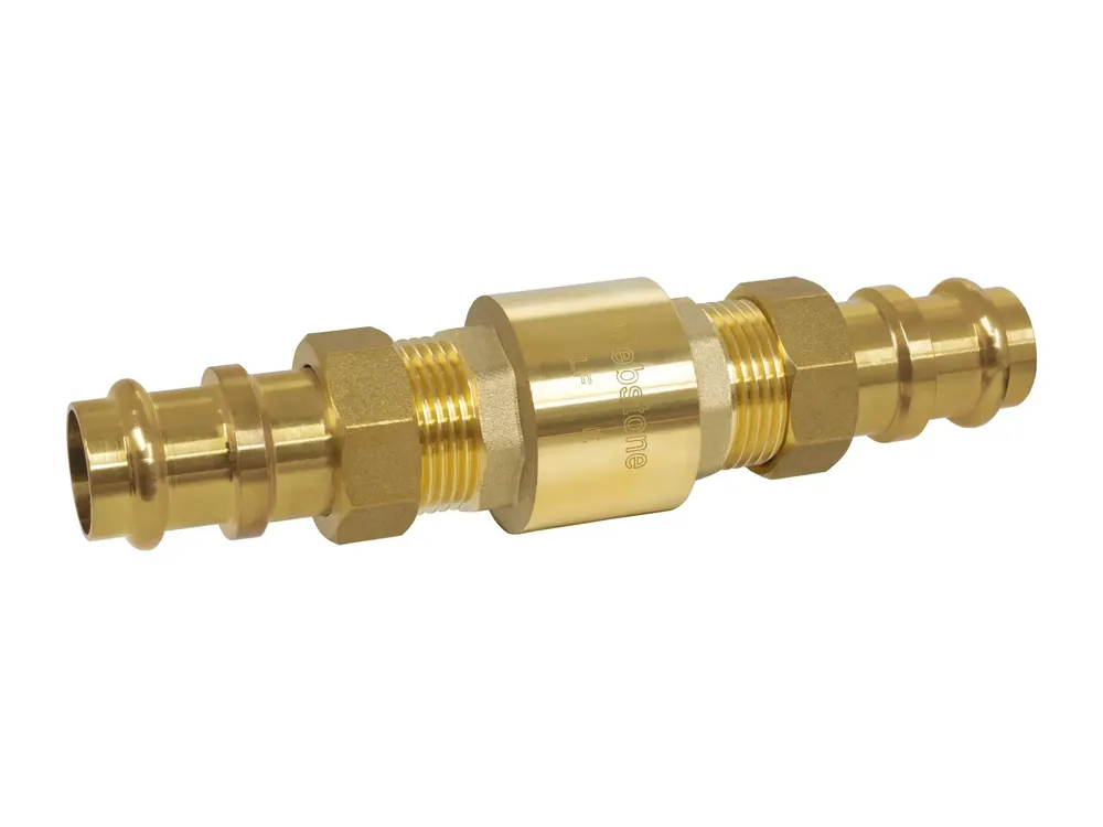 Webstone H-10813W Forged DZR Brass In-Line Spring Loaded Check Valve 3/4 inches F1807 PEX
