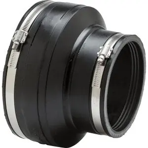 Mission Rubber MR01 44 Flex-Seal Adjustable Sewer Repair Coupling 4 in