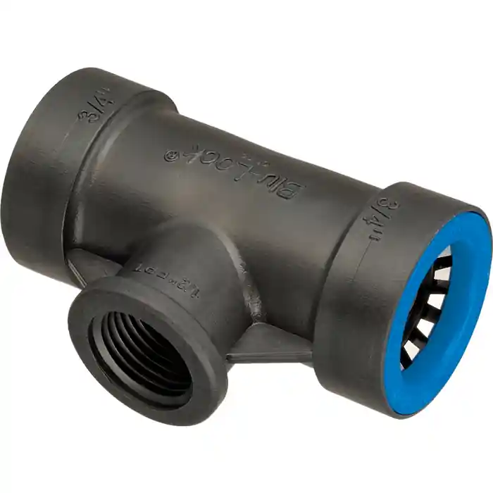 Hydro-Rain BL402-101 Blu-Lock Tee 3/4 in. x 3/4 in. x 1/2 in.