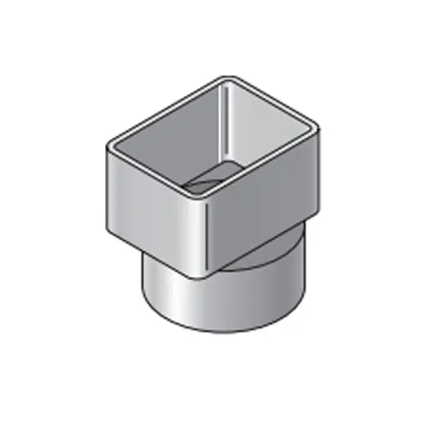 Nds 9P04 Offset Downspout Adapter Solvent Weld Fitting 2 x 3 x 4-Inch