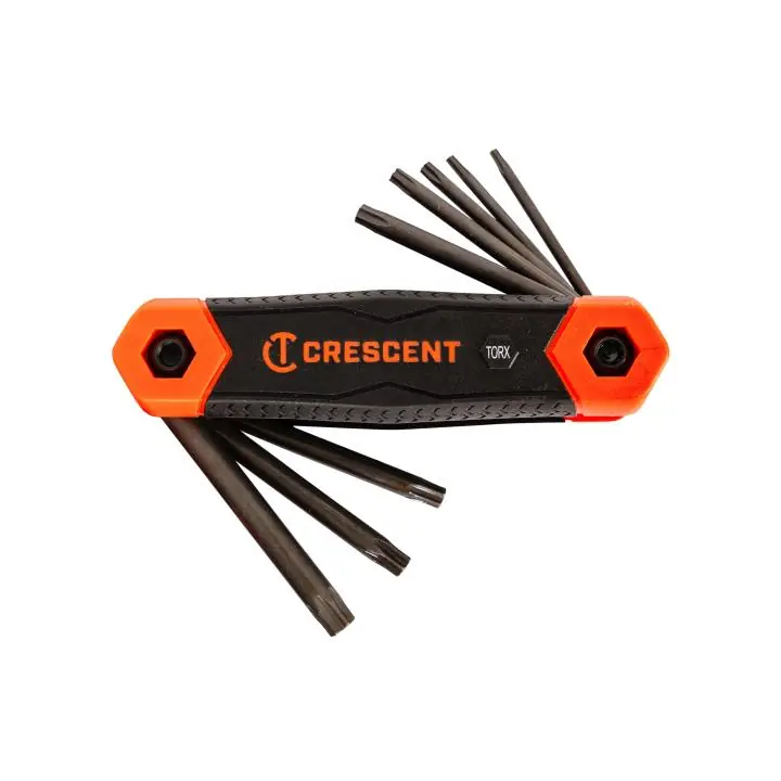 Crescent CHK3PC 3 piece folding sae/metric/torx dual material key set