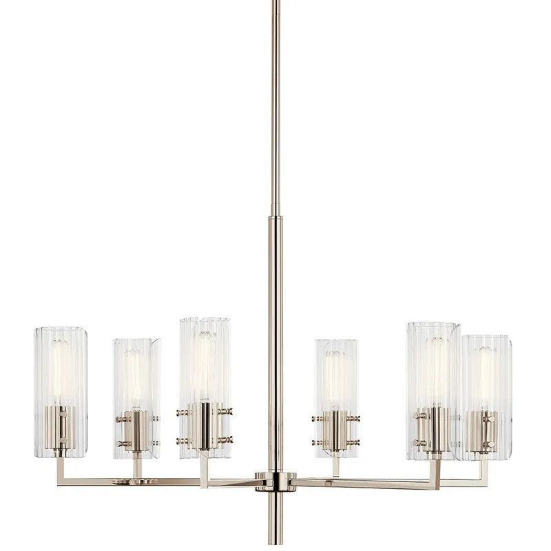 Kichler 52679PN Velestino 30.25in 6-Lt Chandelierpn