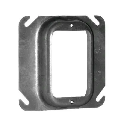 Crouse Hinds TP488 Steel 1-Gang Raised Mud Ring 4-Inch x 4-Inch x 1-Inch 6.8-Cubic-Inch