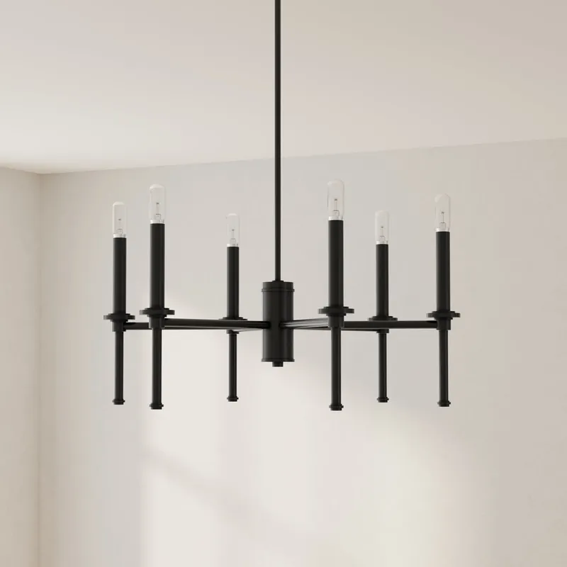 Progress Lighting P400294-31M Elara 30 in. 6-Light Chandelier