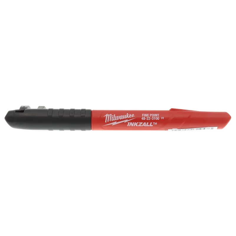 Milwaukee 48-22-3100 INKZALL Fine Point Jobsite Marker, Black, 1/Pack
