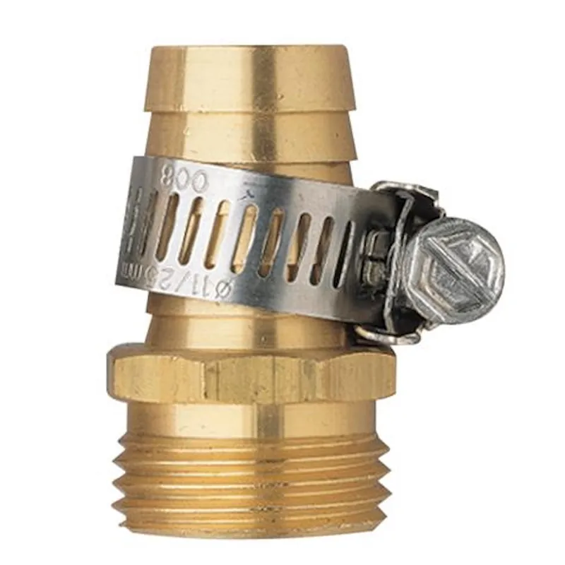 Hydro-Rain 58141N 3/4 inches MHT X 3/4 inches BRB Brass Hose End