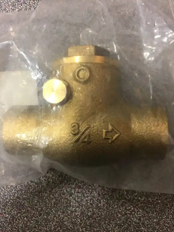 Bk Products 101-504NL Proline 3/4 in. D X 3/4 in. D Compression Brass Swing Check Valve