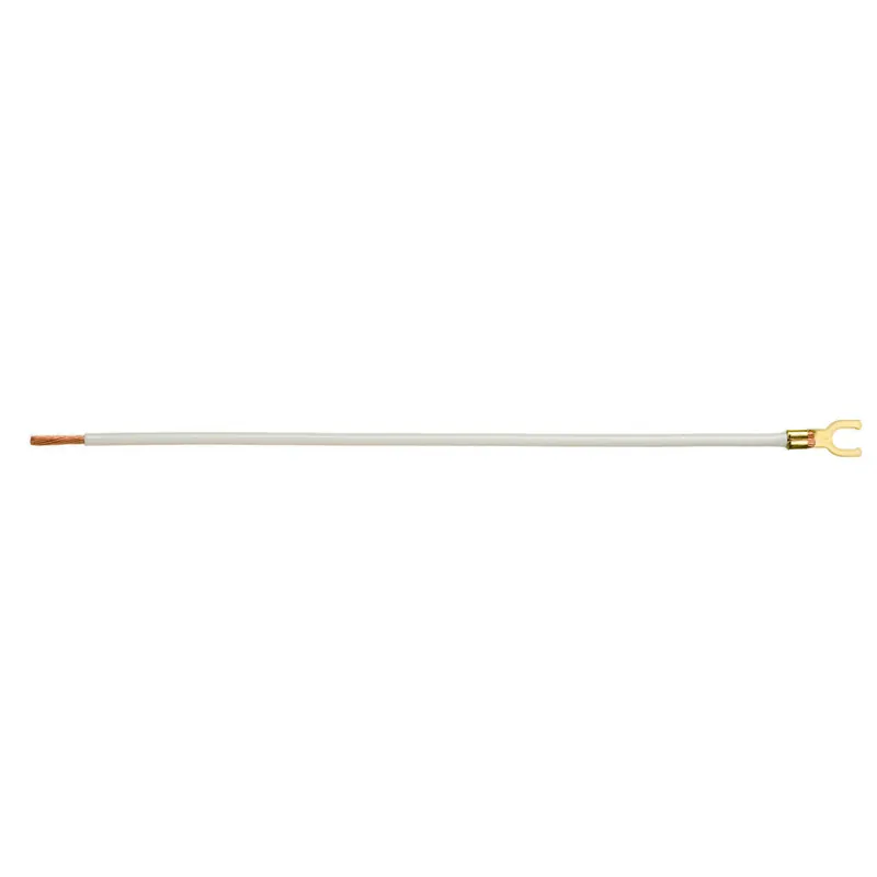 Ideal Industries 30-3470 8 inches #12 Stranded Non-Grounding Pigtail w/ #10 Fork & Stripped End (25/Bag)