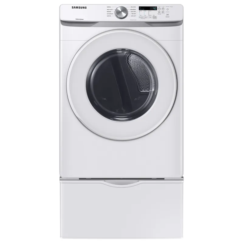 Samsung DVE45T6020W 7.5 cu. ft. Electric Long Vent Dryer with Sensor Dry