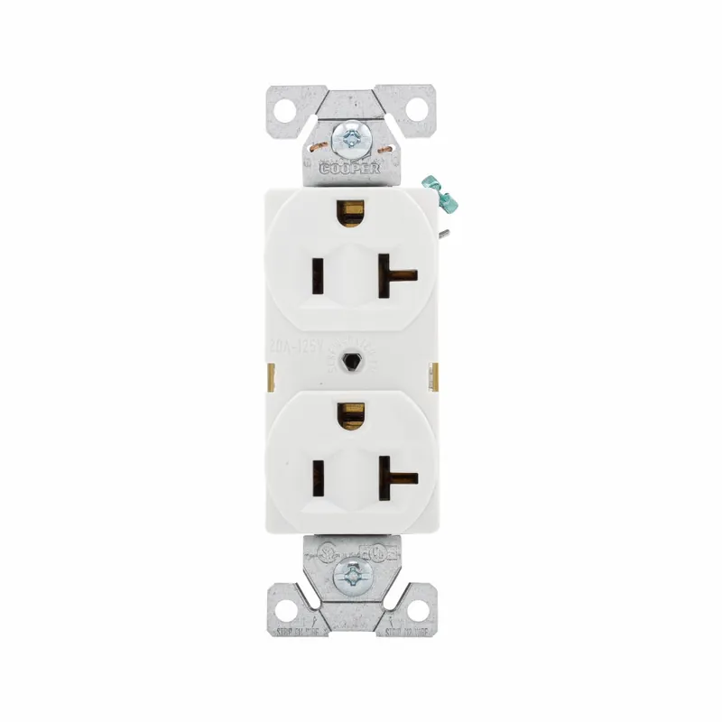 Eaton BR20W Duplex Tamper-Resistant Straight Blade Receptacle 20 A