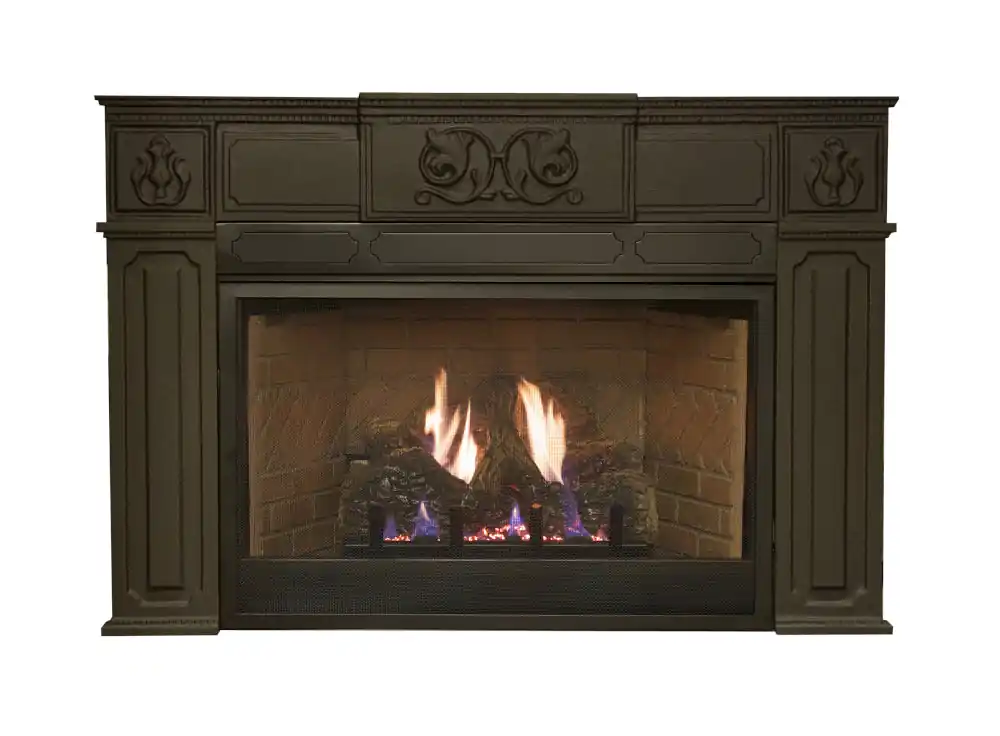 Empire Comfort Systems SC336BL Cast Iron Surround for 33000-BTU Fireplace Insert - 6 inches
