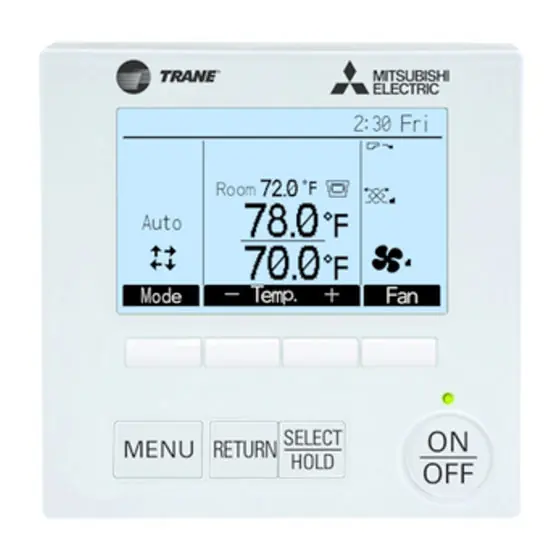 Mitsubishi Electric Trane Hvac TAR-42MAAUB MA Remote Controller
