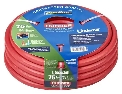 Underhill H58-075PRO-R Proline Rubber Series Heavy-Duty Garden Hose 5/8 Inch x 75 ft replacement mpn