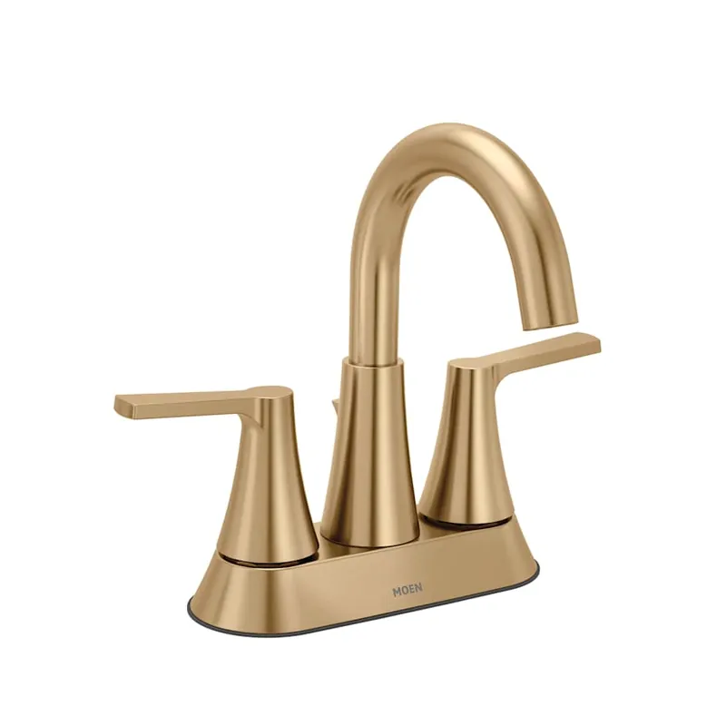 Moen 64432BZG Jase 1.2 GPM Centerset Bathroom Faucet with Pop-Up Drain Assembly
