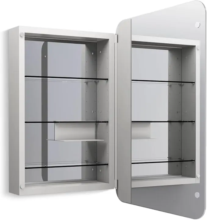 Kohler 35570-NFC-NA Verdera Medicine Cabinet Mirror Rectangular Design 22 in. W x 34 in. H
