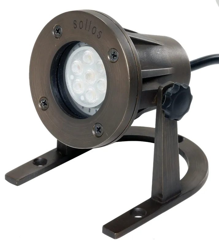Hayward 999998S Underwater Pond and Waterfeature Light-Antique Brass-With 35W Equiv MR16 LED 3000K