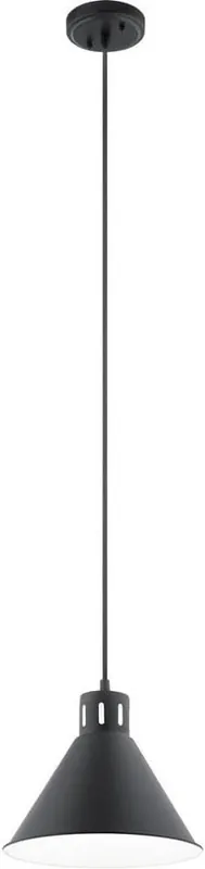 Kichler 52176BK Zailey 9.5 inches 1 Light Pendant 100W