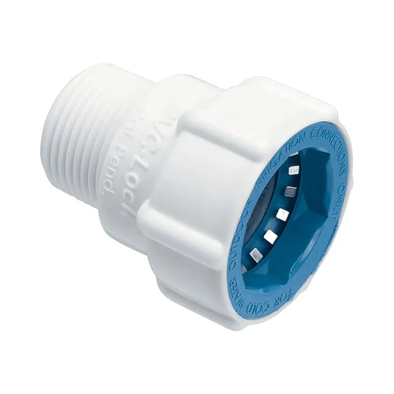 Hydro-Rain PVCL-436-007 Pvc-Lock x Mpt Adapter 3/4 inches