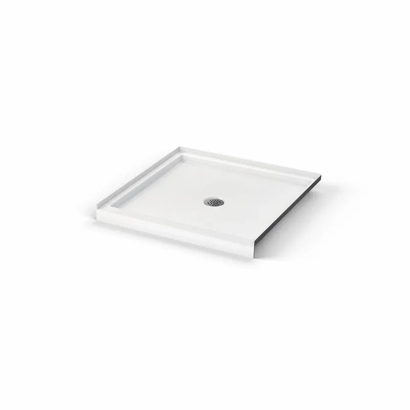 Maax 106748-000-002-000 Icon 3636 AcrylX Alcove Shower Base with Center Drain