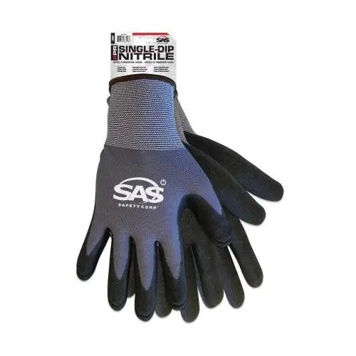 Sas Safety 640-7013 Single Dip Glove L Knitted Cuff