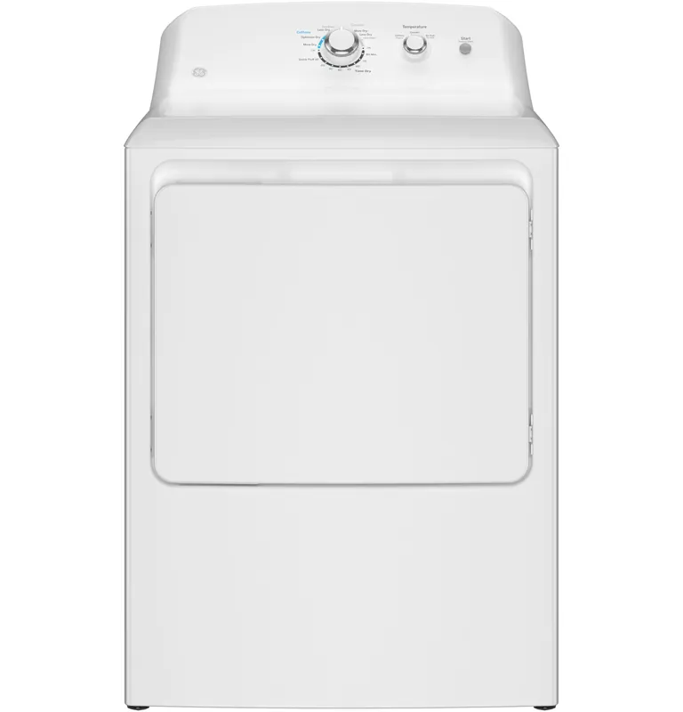 Ge Appliances GTX33EASKWW 6.2 cu. ft. Capacity Electric Dryer with Up To 120 ft. Venting and Shallow Depth