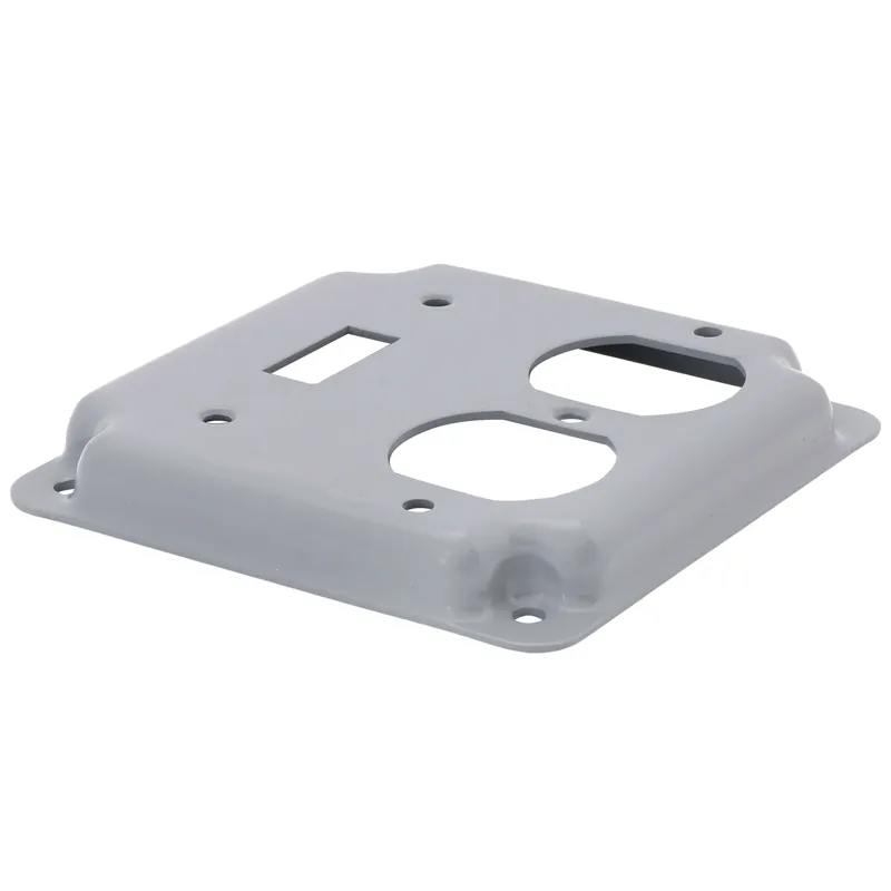 Diversitech PI368 Box Cover 4 inches x 4 inches Raised 1/2 inches Toggle Duplex Recep 1900 Steel