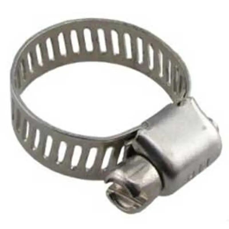 Boshart SSC8704 1/4 inches - 5/8 inches #4 Stainless Steel Worm Gear Hose Clamp