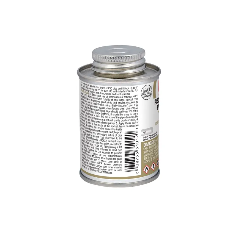 Oatey 31012 4 Oz. Regular Bodied Clear PVC Cement
