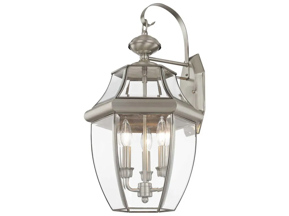 Livex Lighting 2351-91 Monterey 3 Light Outdoor Wall Lantern