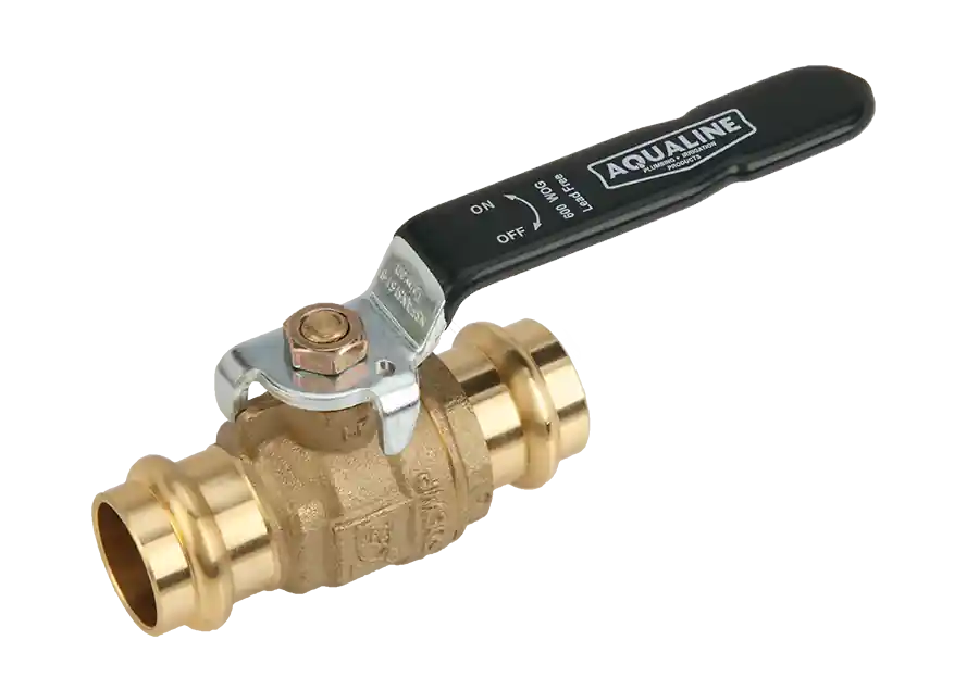 Aqualine BBV-P50 Lead Free Press Brass Ball Valve