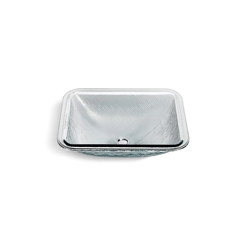Kohler 28823-B11 Artist Editions Yepsen Collection Glass Undermount Bathroom Sink 17 feet' x 13 feet' Rectangle Basin