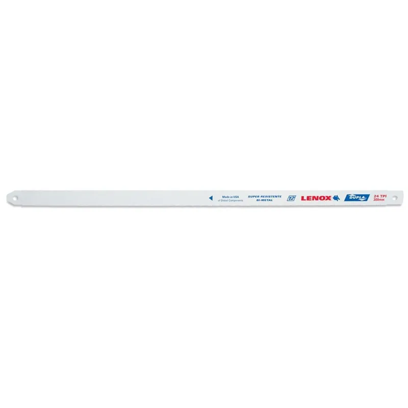 Lenox 20117224HE T2 Technology 1/2 inches X .023 inches X 12 inches Bi-Metal Hack Saw Blade 24 Teeth Per Inch