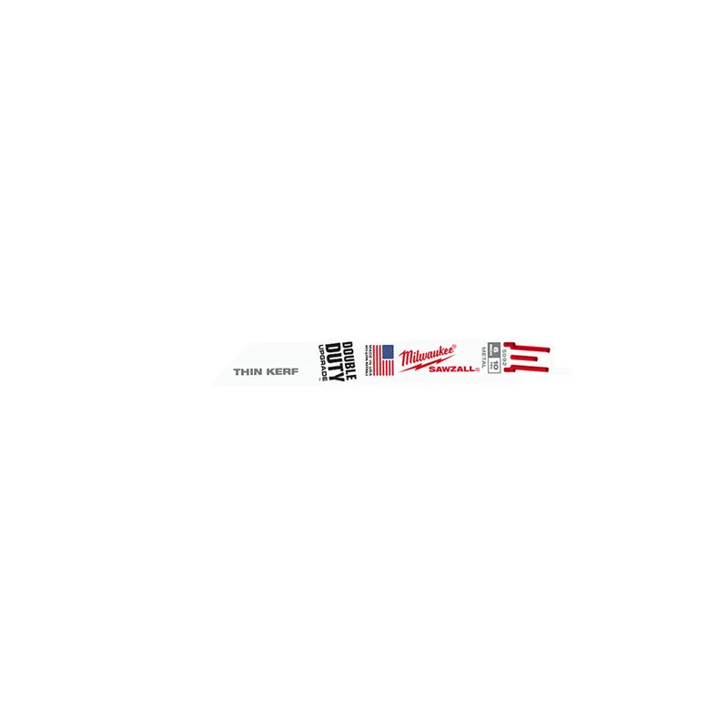 Milwaukee 48-00-5092 Thin Kerf SAWZALL� Reciprocating Saw Blade, 6 Inch L, 60 T