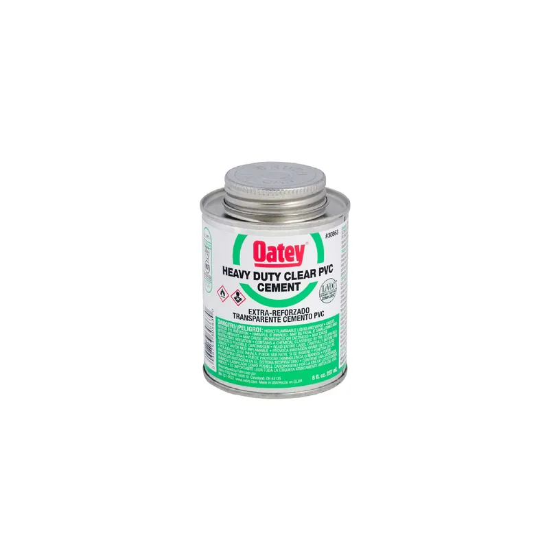 Oatey 30863 Heavy Bodied Heavy-Duty Clear PVC Cement 8 Oz